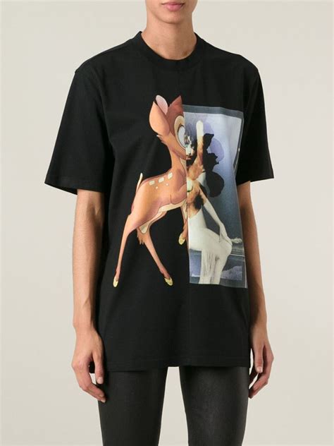 givenchy black bambi t shirt|Givenchy Bambi Print Cotton Jersey T.